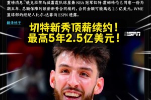 值不???Shams：雷霆頂薪續(xù)約切特！最高5年2.5億美元